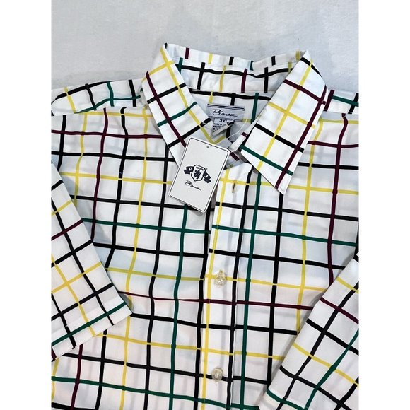PJ Mark Checked Dress Short Sleeve Button Down 3XL Mens - Picture 12 of 12